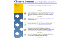 Desktop Screenshot of chineselearner.com
